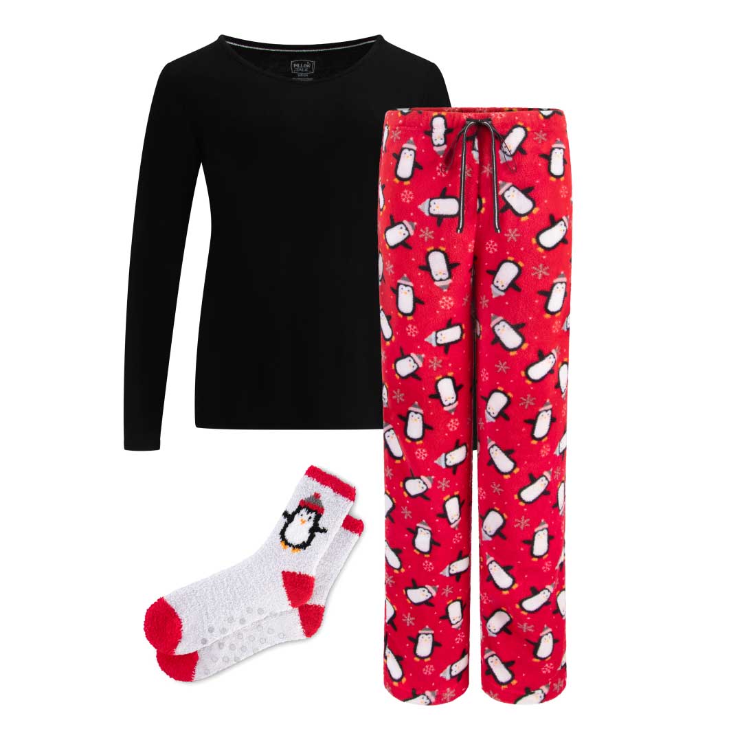 René Rofé Christmas pigiama natalizio 3 pezzi renne rosse M