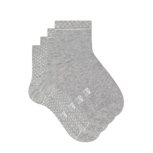 DIM Eco-conçues Calzini Donna x2 Neri Cotone Bio