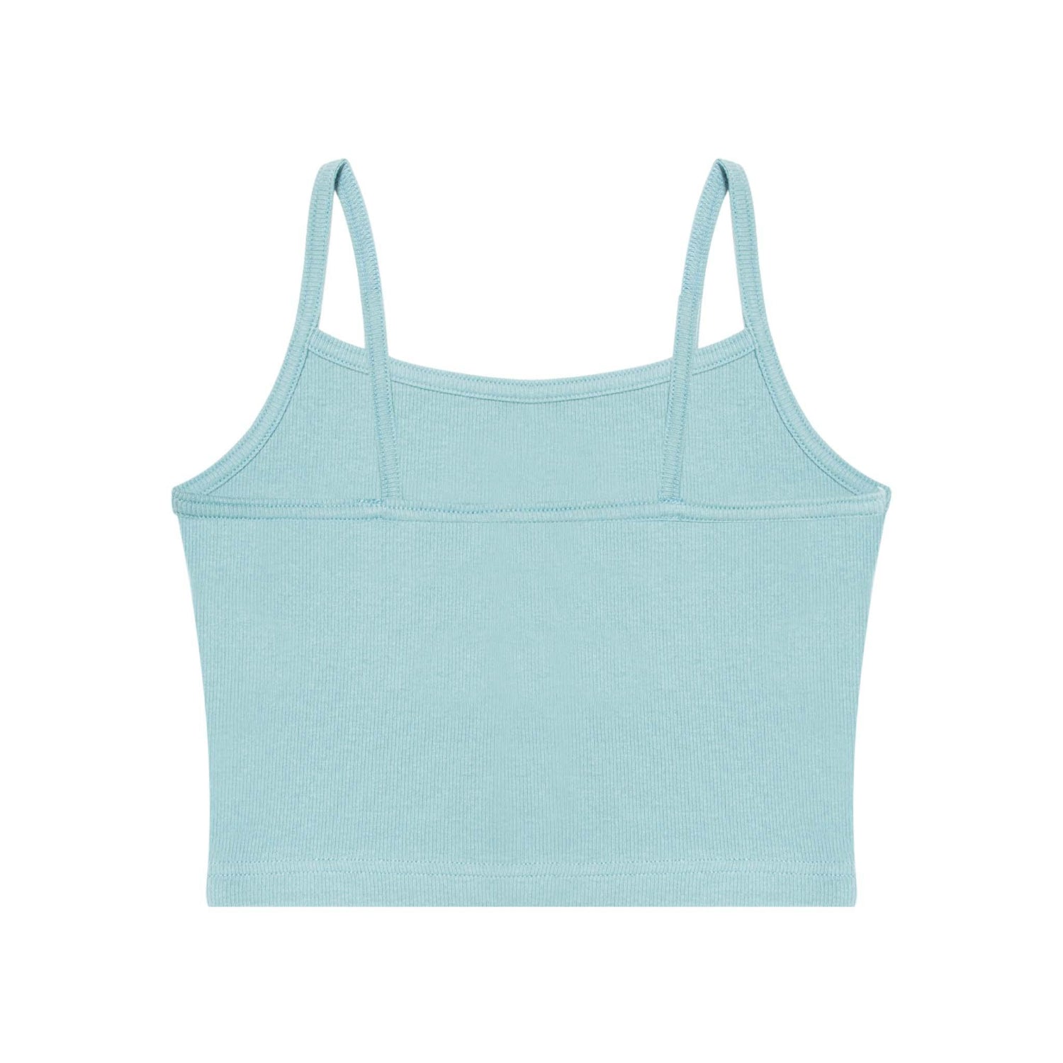 Playboy Classic Ribbed Scoop canotta costina azzurra