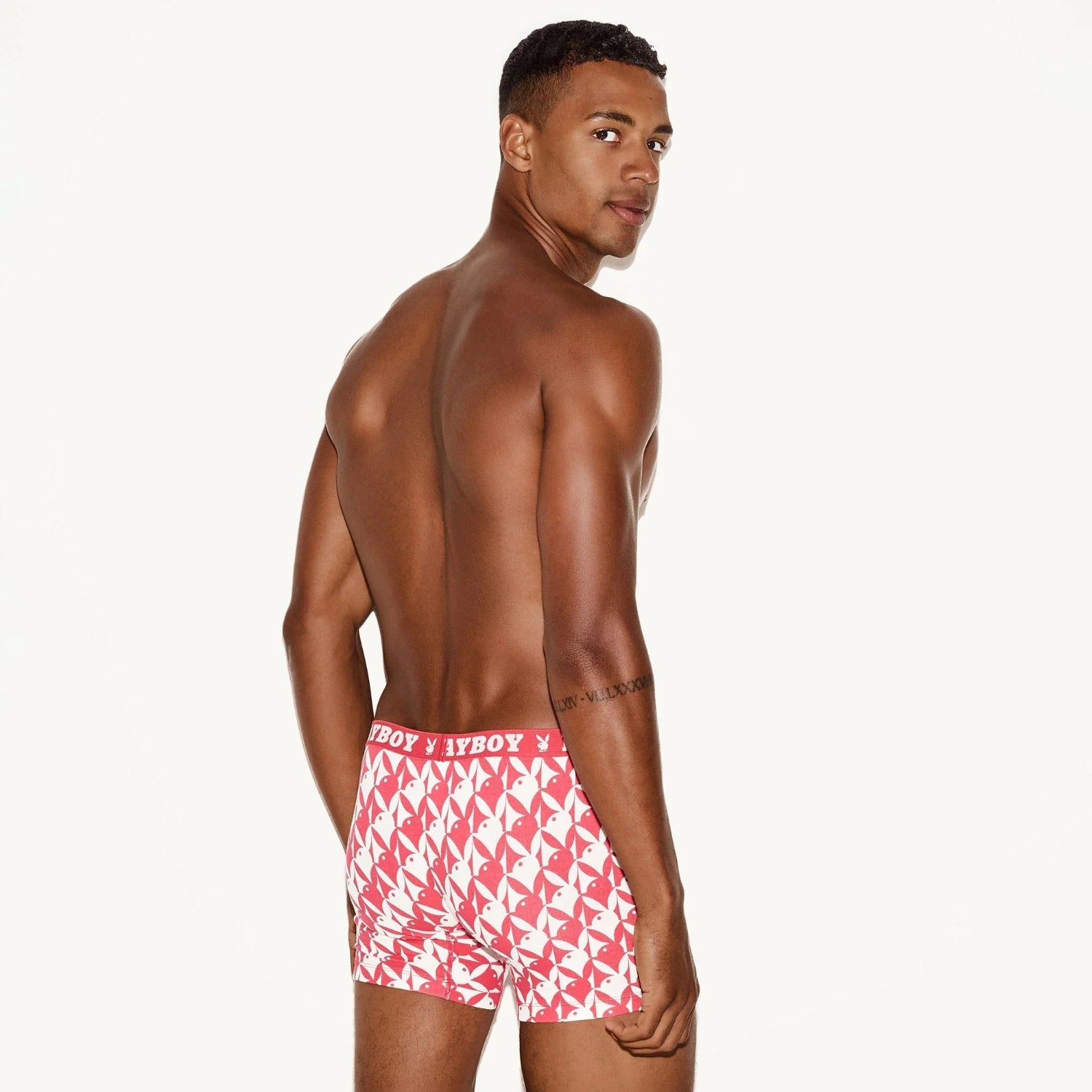 Playboy Essential boxer uomo cotone 2 pack rosso verde L