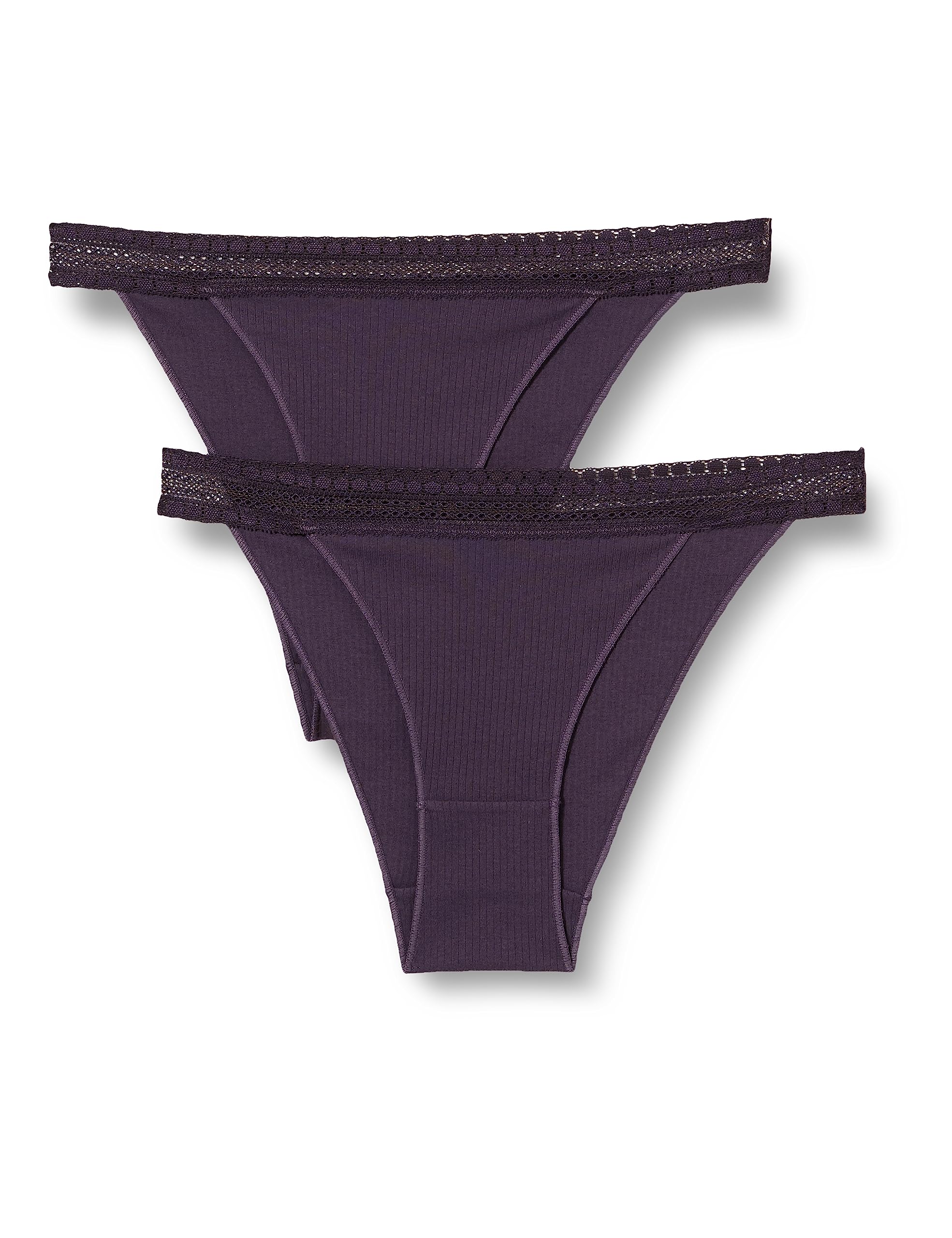 sloggi GO Ribbed tanga donna x2 cotone costine