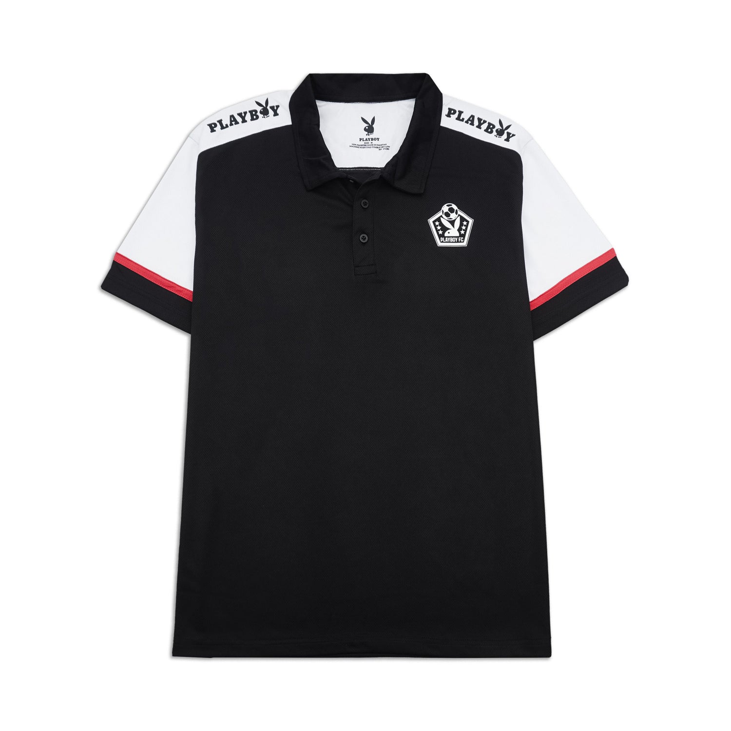 Playboy FC Crest polo jersey bianca football