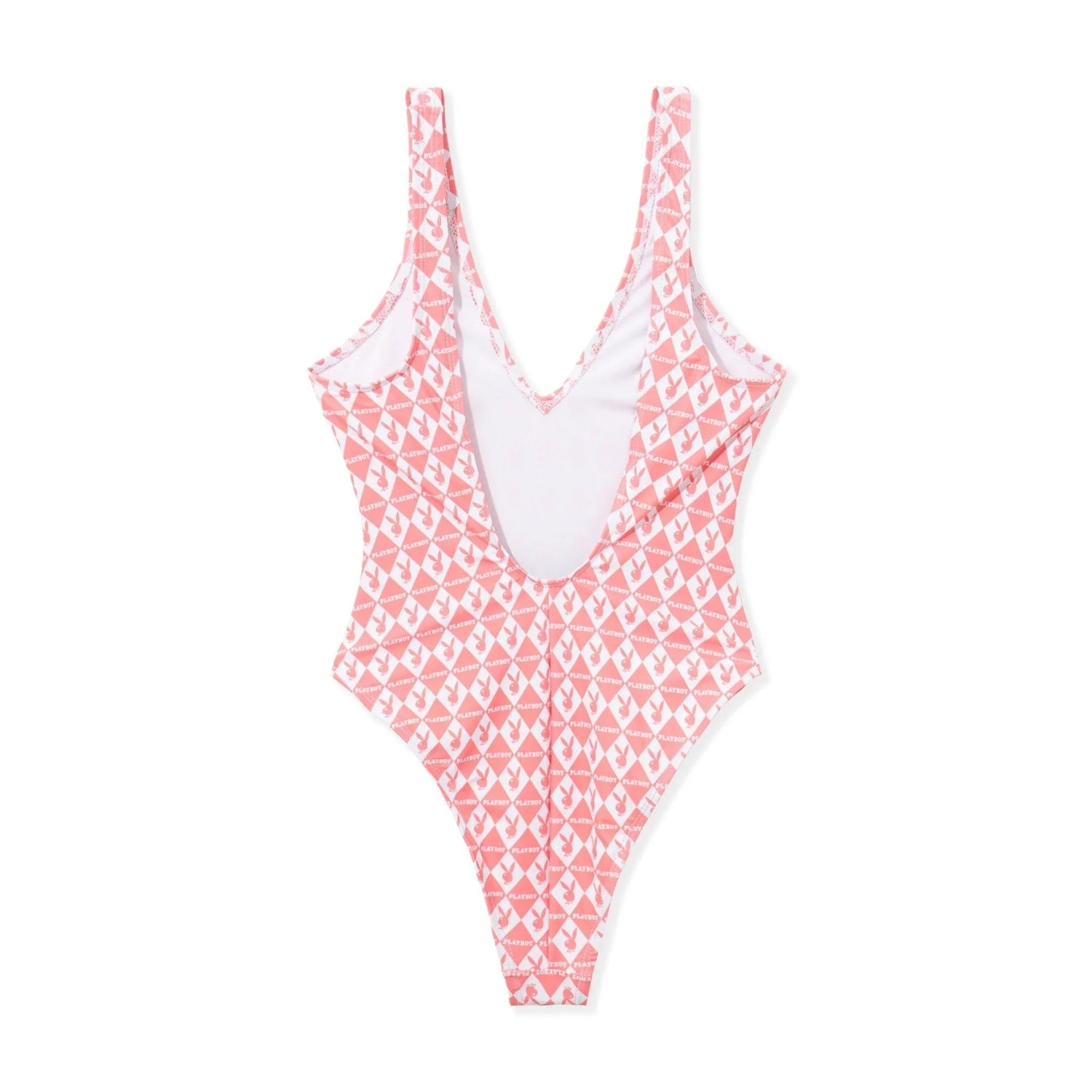 Playboy Monogram Costume intero rosa scollo tondo