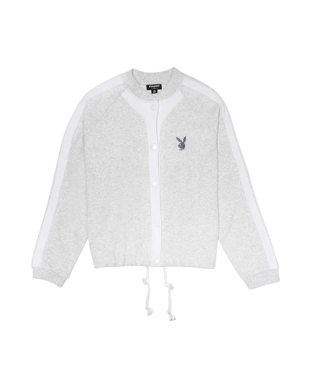 Playboy Bunny Bomber giubbotto donna grigio cotone
