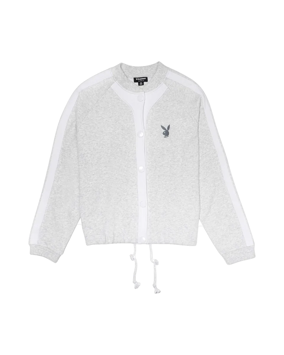 Playboy Bunny Bomber giubbotto donna grigio cotone