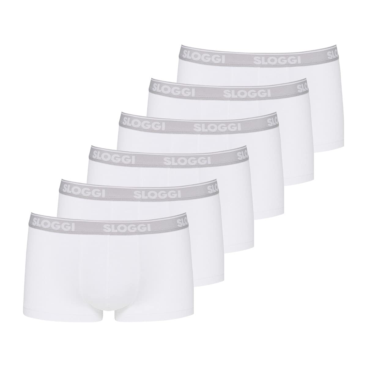 Sloggi Go ABC 2.0 Hipster Boxer Uomo L 6 Pezzi Cotone