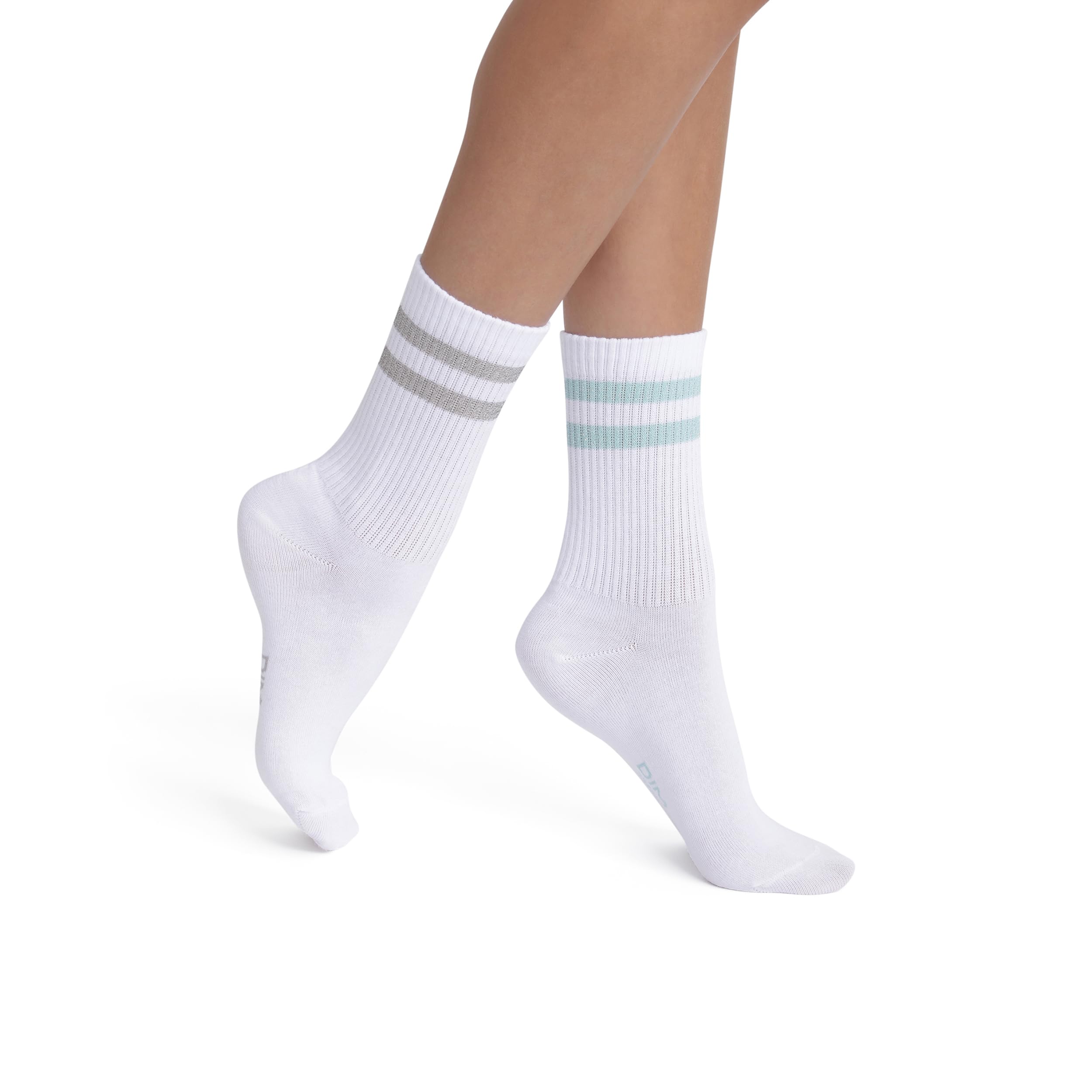 DIM Casual Glam calzini donna x2 35-38 argento blu lurex