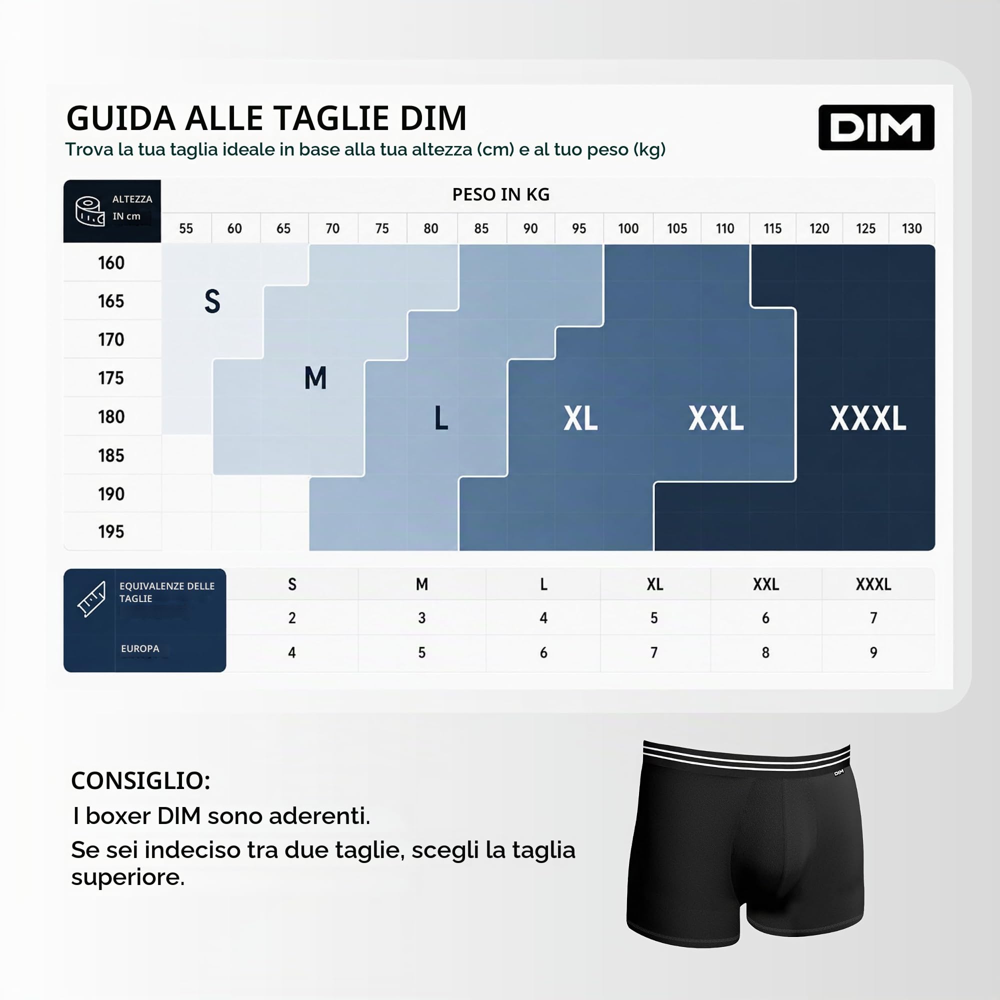 DIM Ecodim boxer uomo x8 cotone stretch