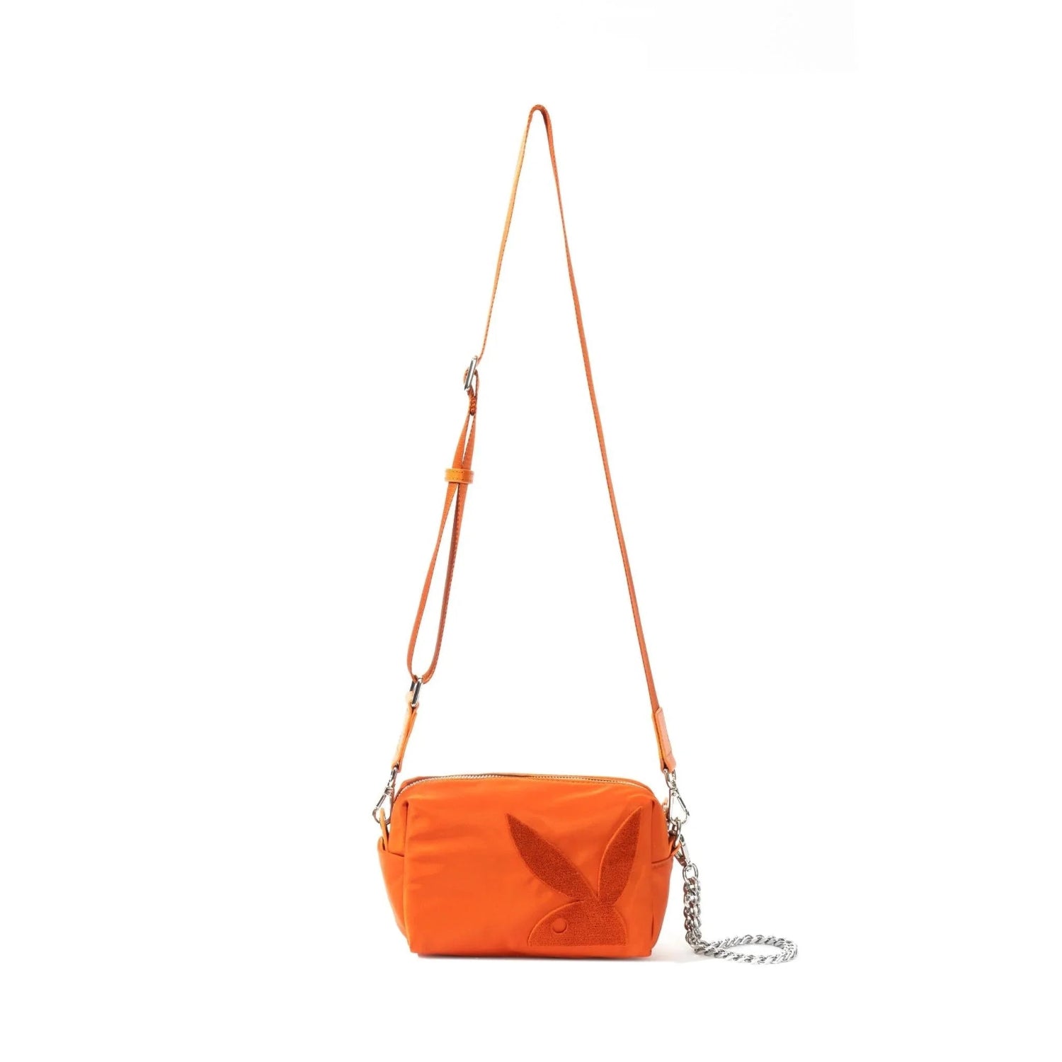 Playboy Nylon borsa tracolla verde oliva con catena
