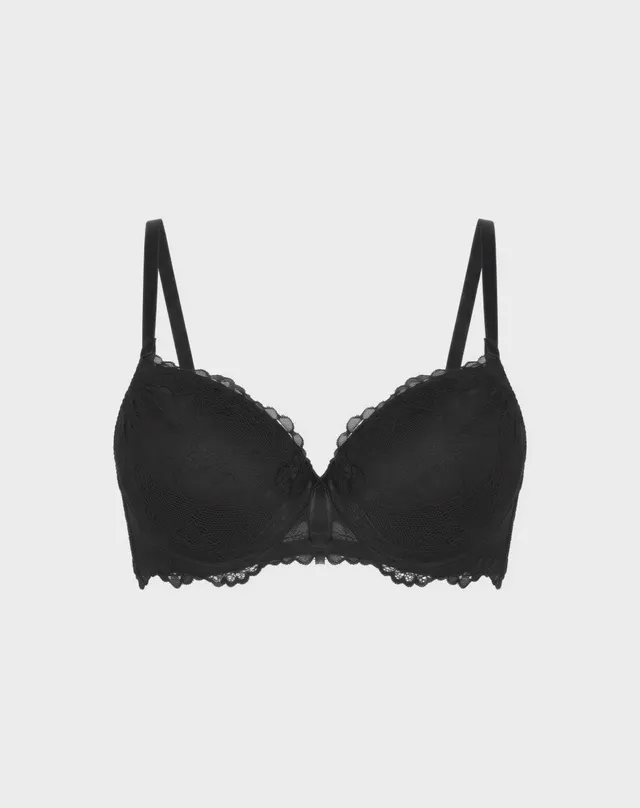René Rofé Floral Lace Reggiseno Push Up 36B 3 Pezzi