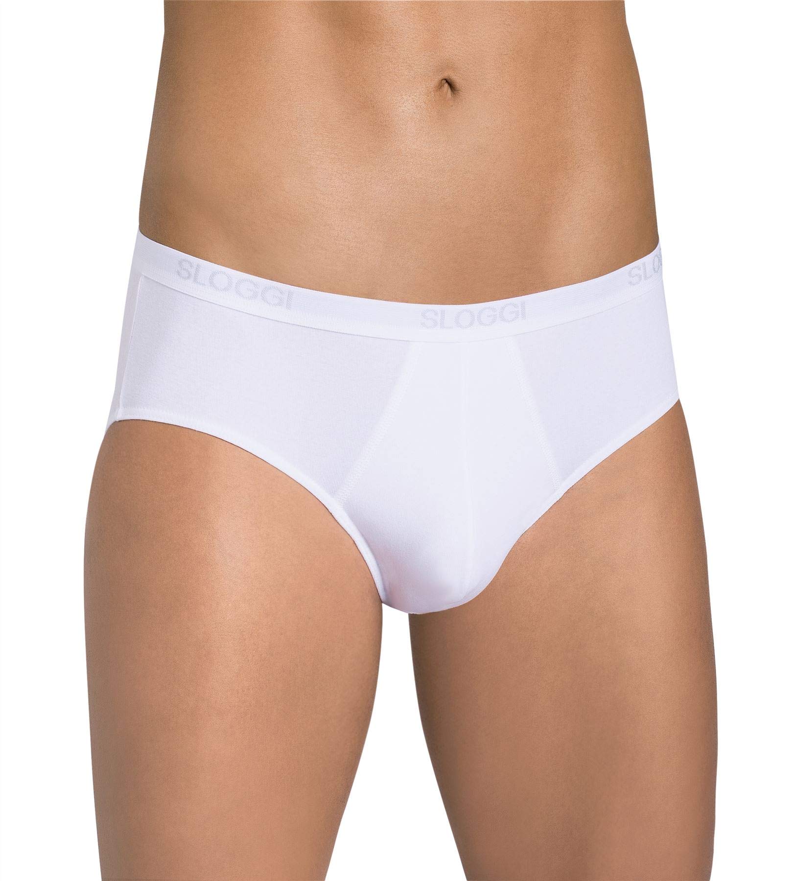 sloggi Basic Midi slip uomo nero cotone