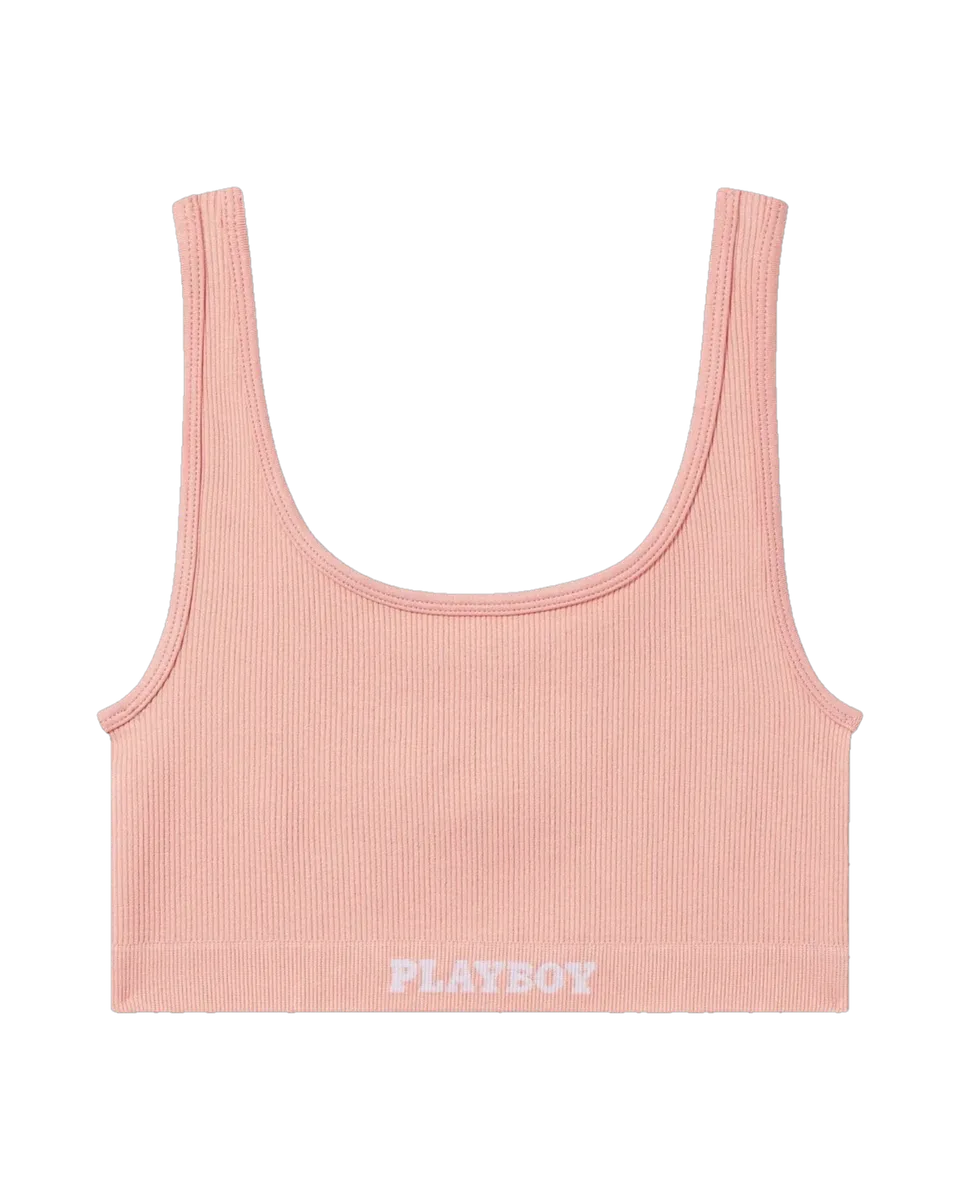 Playboy Sports Bra reggiseno sportivo pesca S
