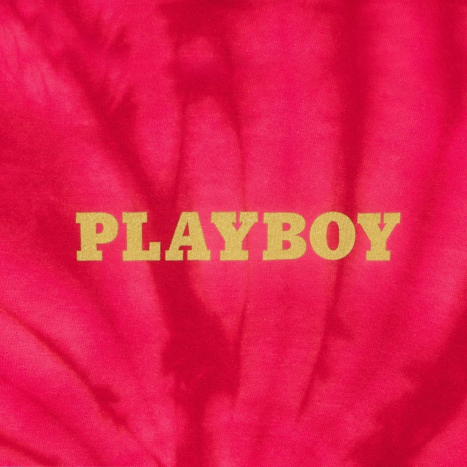 Playboy December 1966 Hoodie felpa rossa tie dye