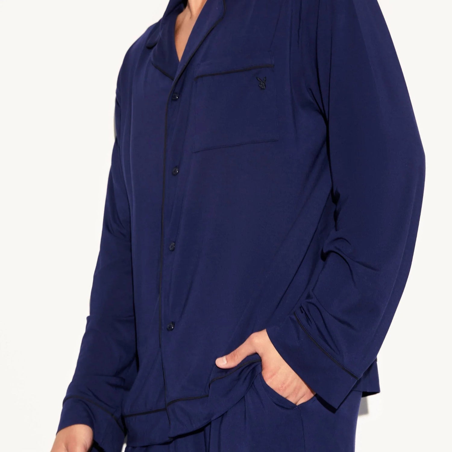 Playboy Classic Sleep Set pigiama uomo blu modal
