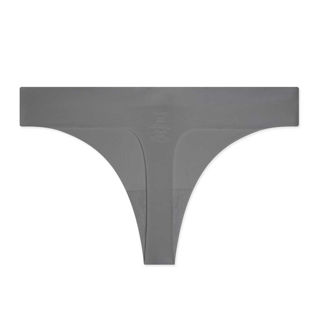 René Rofé Laser Cut perizoma grigio scuro S microfibra