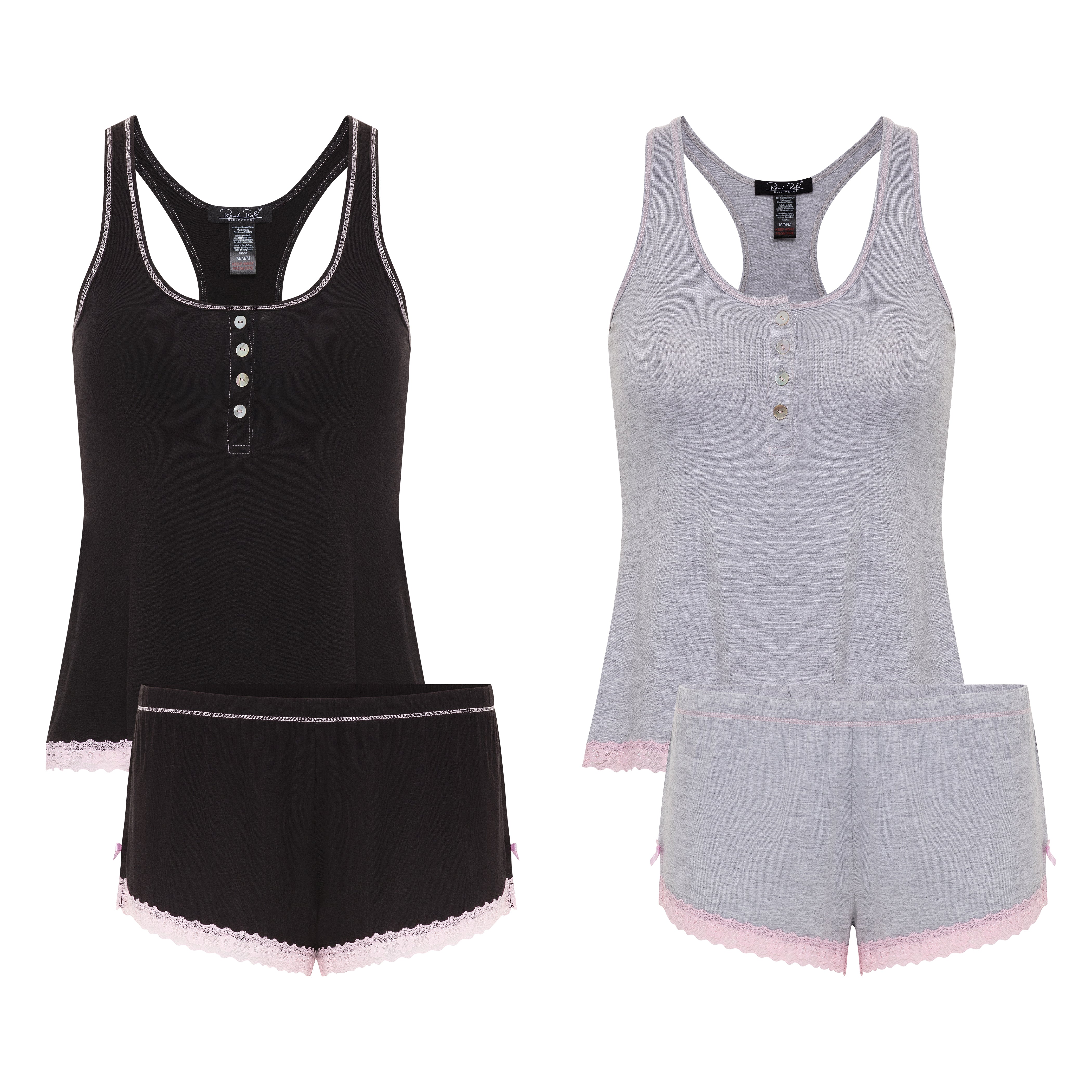 René Rofé Racerback Short Set pigiama corto 2 pezzi leggero
