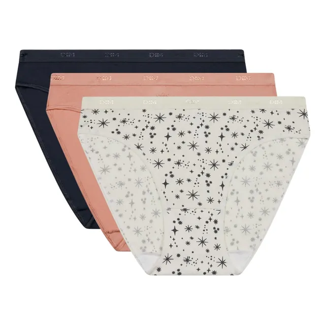 Dim Les Pockets Coton Confortable boxer x3 Lot Astro cotone