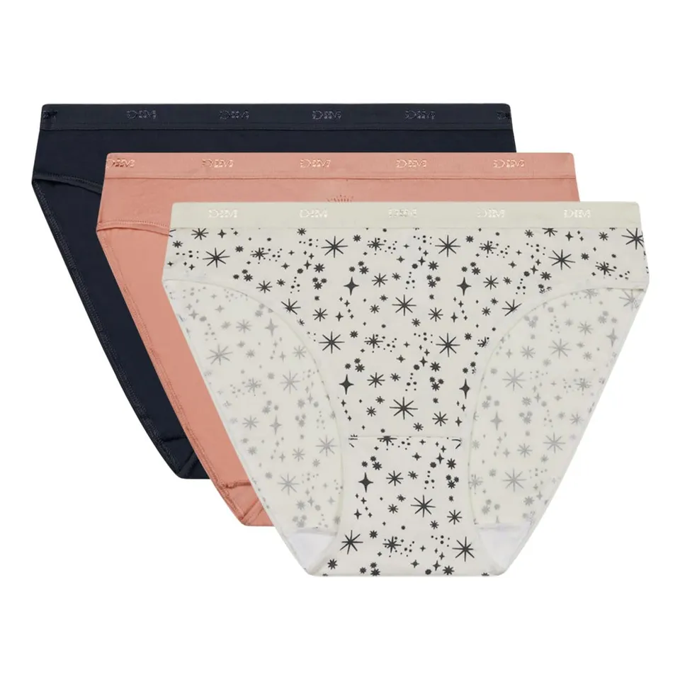 Dim Les Pockets Coton Confortable boxer x3 Lot Astro cotone