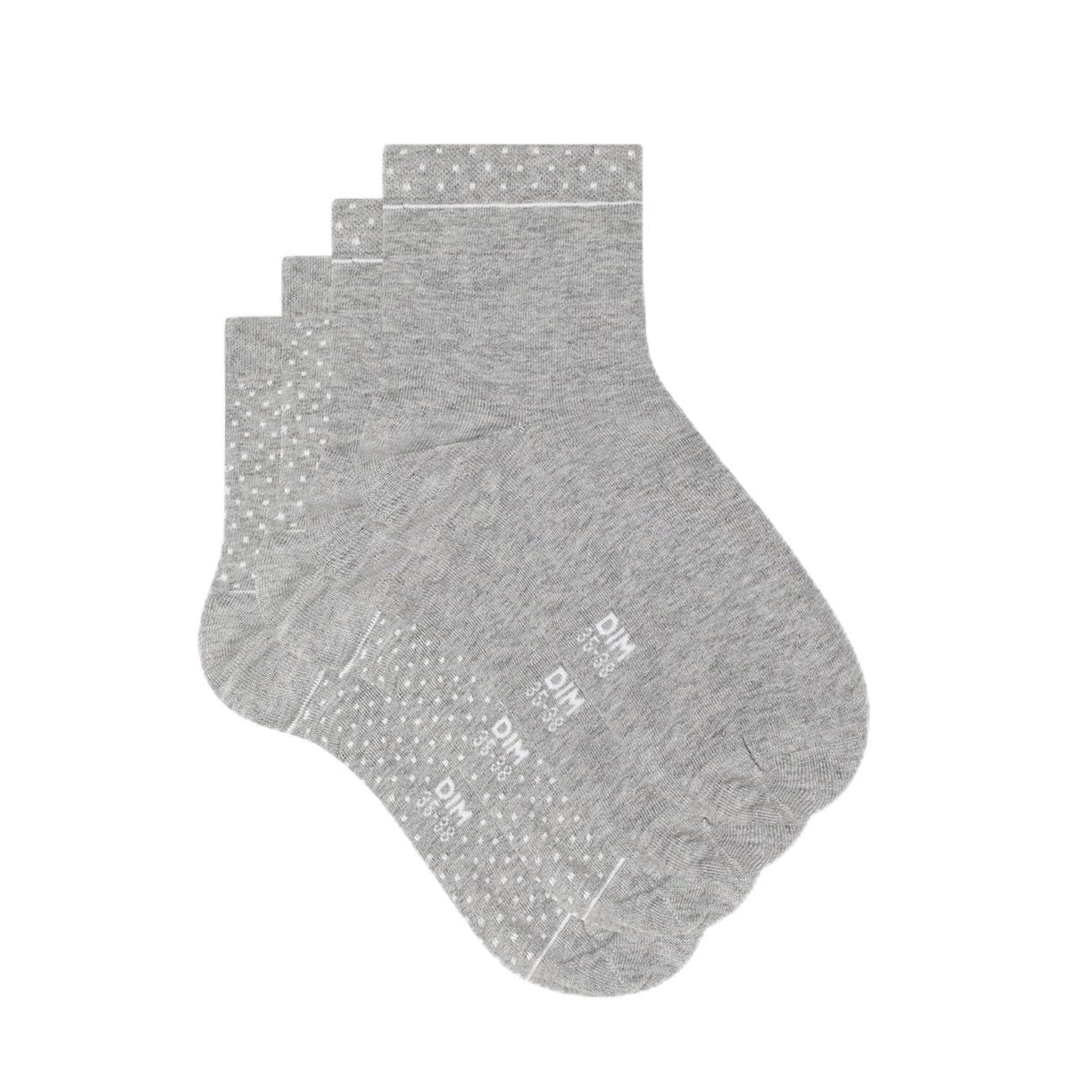 DIM Eco-conçues Calzini Donna x2 Neri Cotone Bio