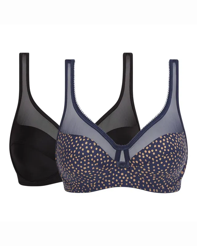 DIM Generous reggiseno donna pacco da 2 coprente