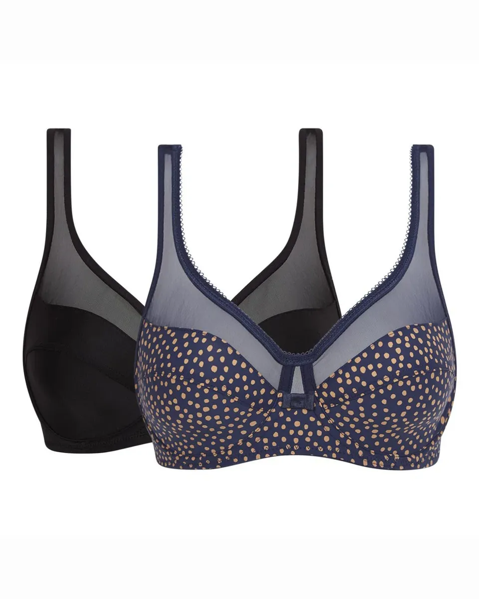 DIM Generous reggiseno donna pacco da 2 coprente