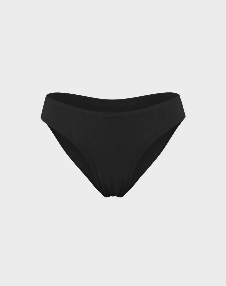 René Rofé Cotton Spandex slip bikini nero M