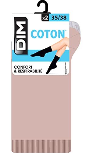 DIM Coton Résistant Calzini Donna x2 Rinforzati