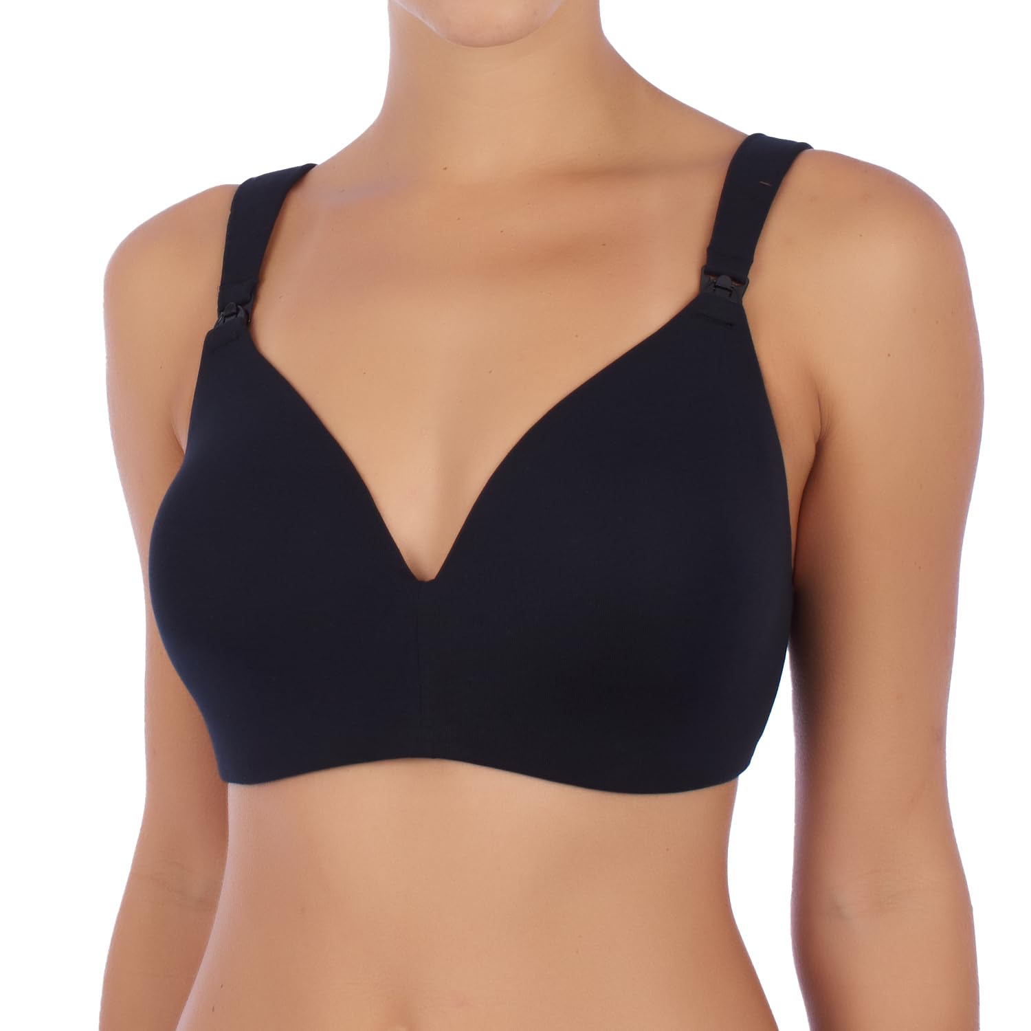 DIM Senza Ferretto Allattamento Reggiseno Cotone x1 Nero