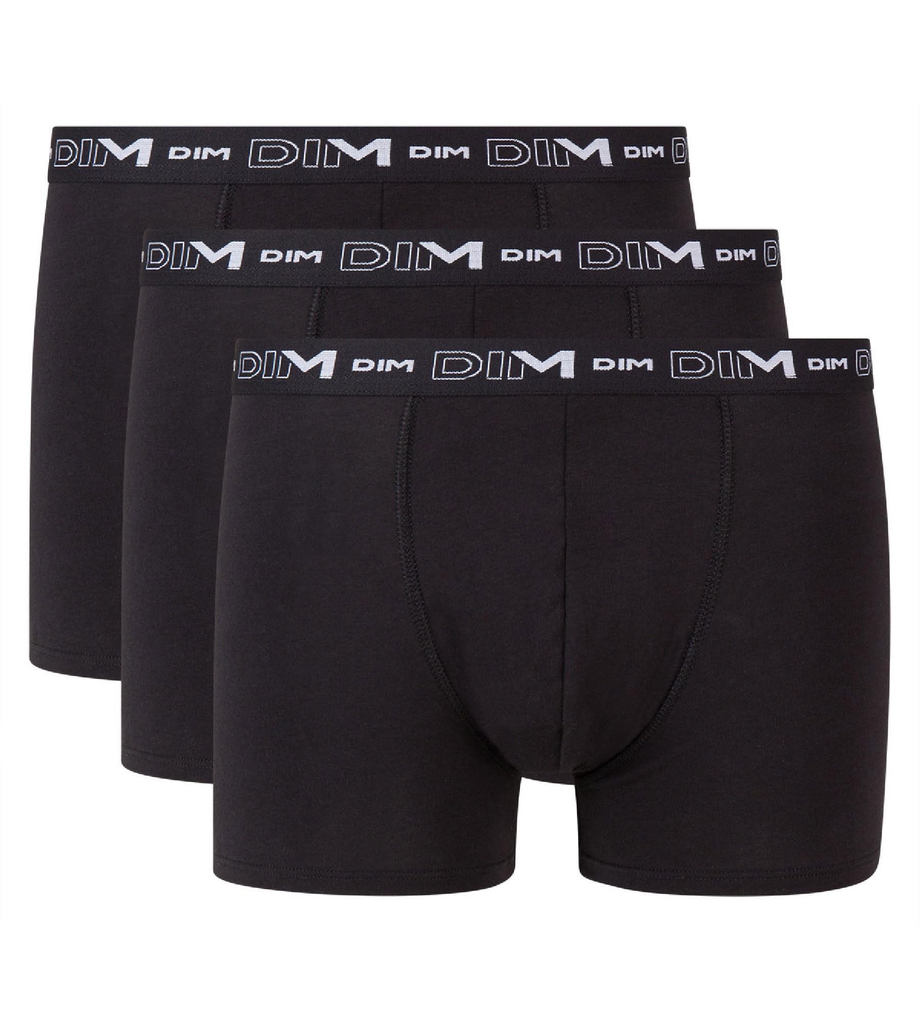 DIM boxer uomo M verde blu cotone elasticizzato x3