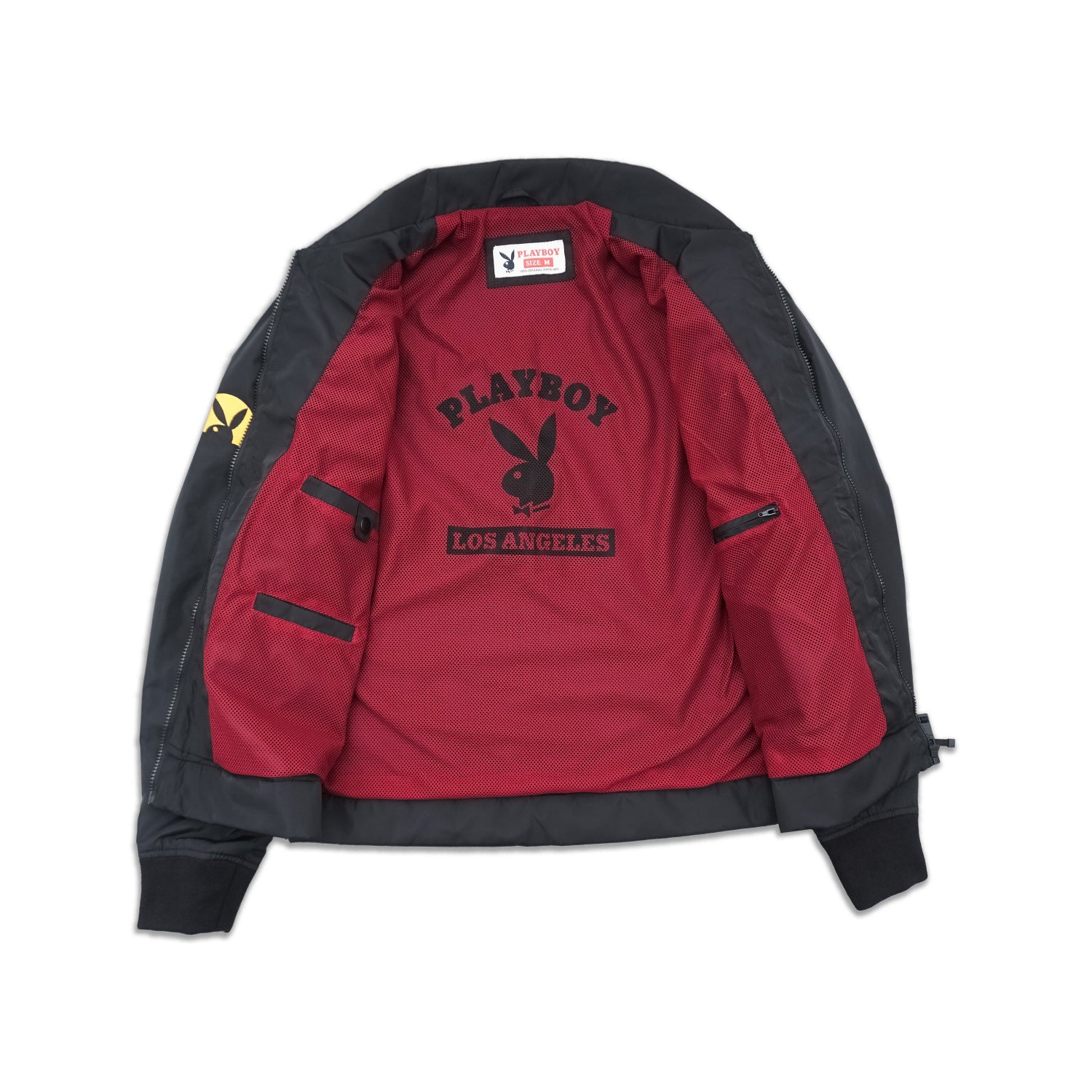 Playboy Eclipse Windbreaker giacca nera leggera