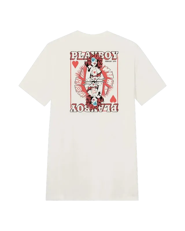 Playboy Queen of Hearts t-shirt bianca cotone