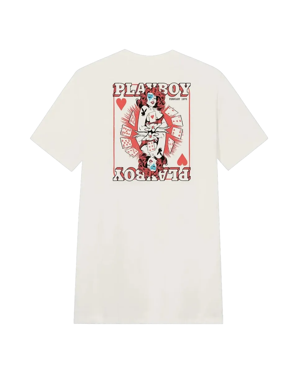 Playboy Queen of Hearts t-shirt bianca cotone