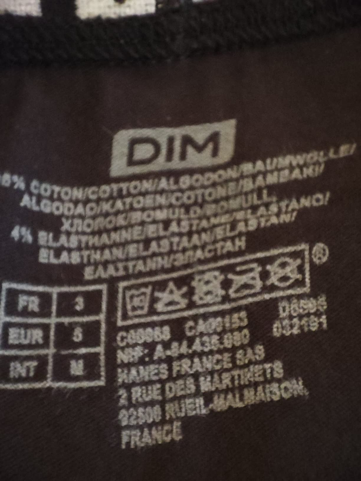 DIM Slip Uomo Cotone Elasticizzato 6 Pezzi Nero Grigio