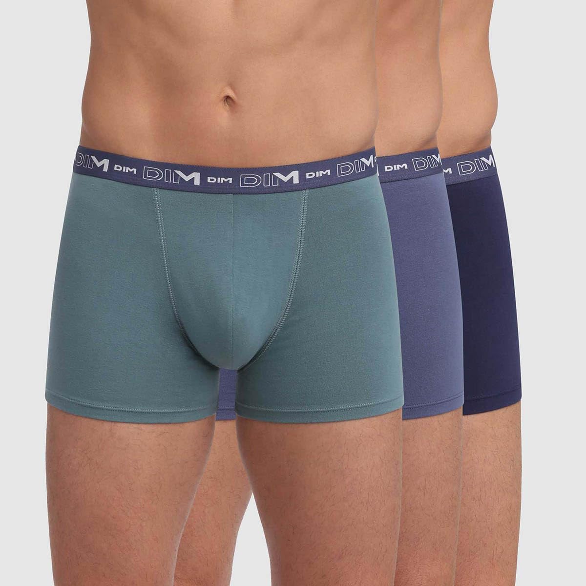 DIM Boxer Uomo x3 Cotone Elasticizzato Traspirante