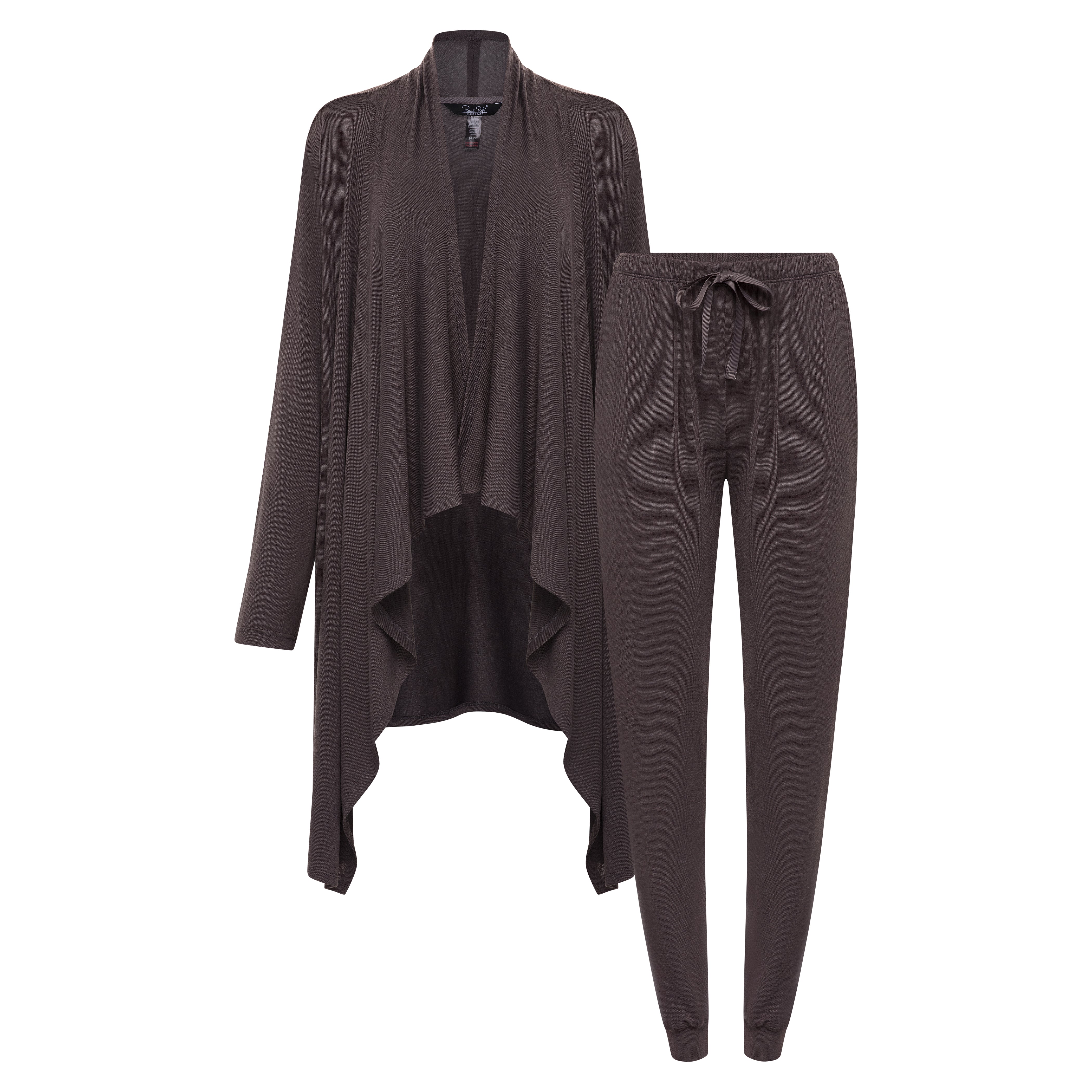 René Rofé Hacci Set 2 Pezzi Vestaglia e Jogger Nero S