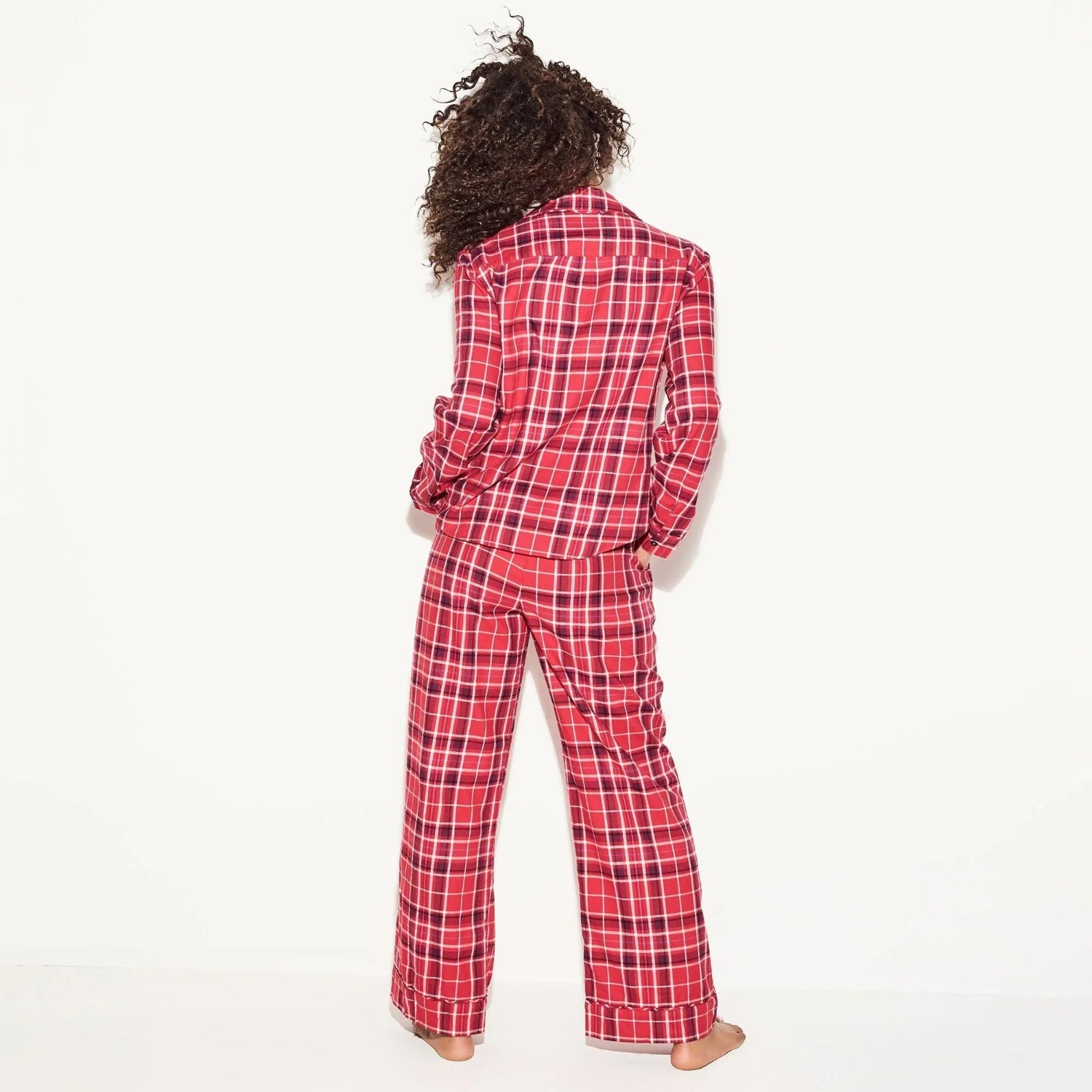 Playboy Red Flannel Pantalone pigiama rosso modal
