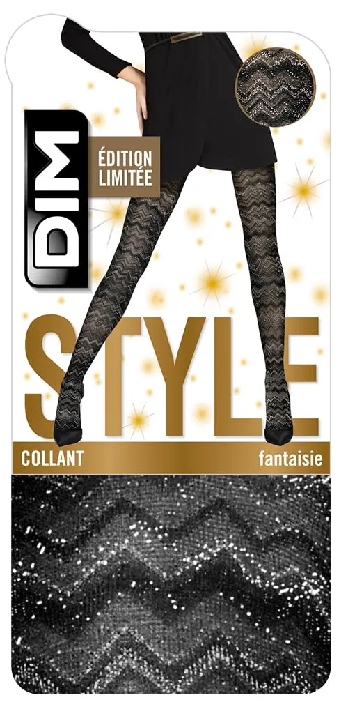 DIM Collant Donna S-M Coprente Nero Invernale