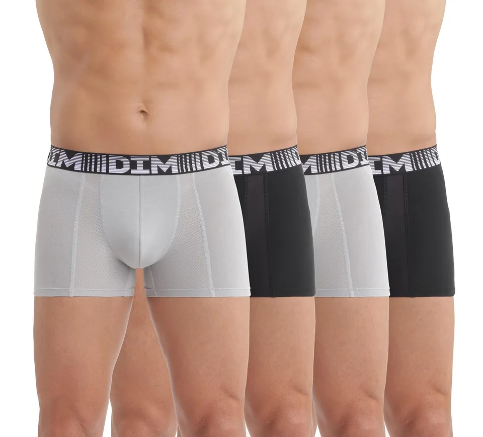 DIM 3D Flex Air boxer uomo x4 XXL nero cotone