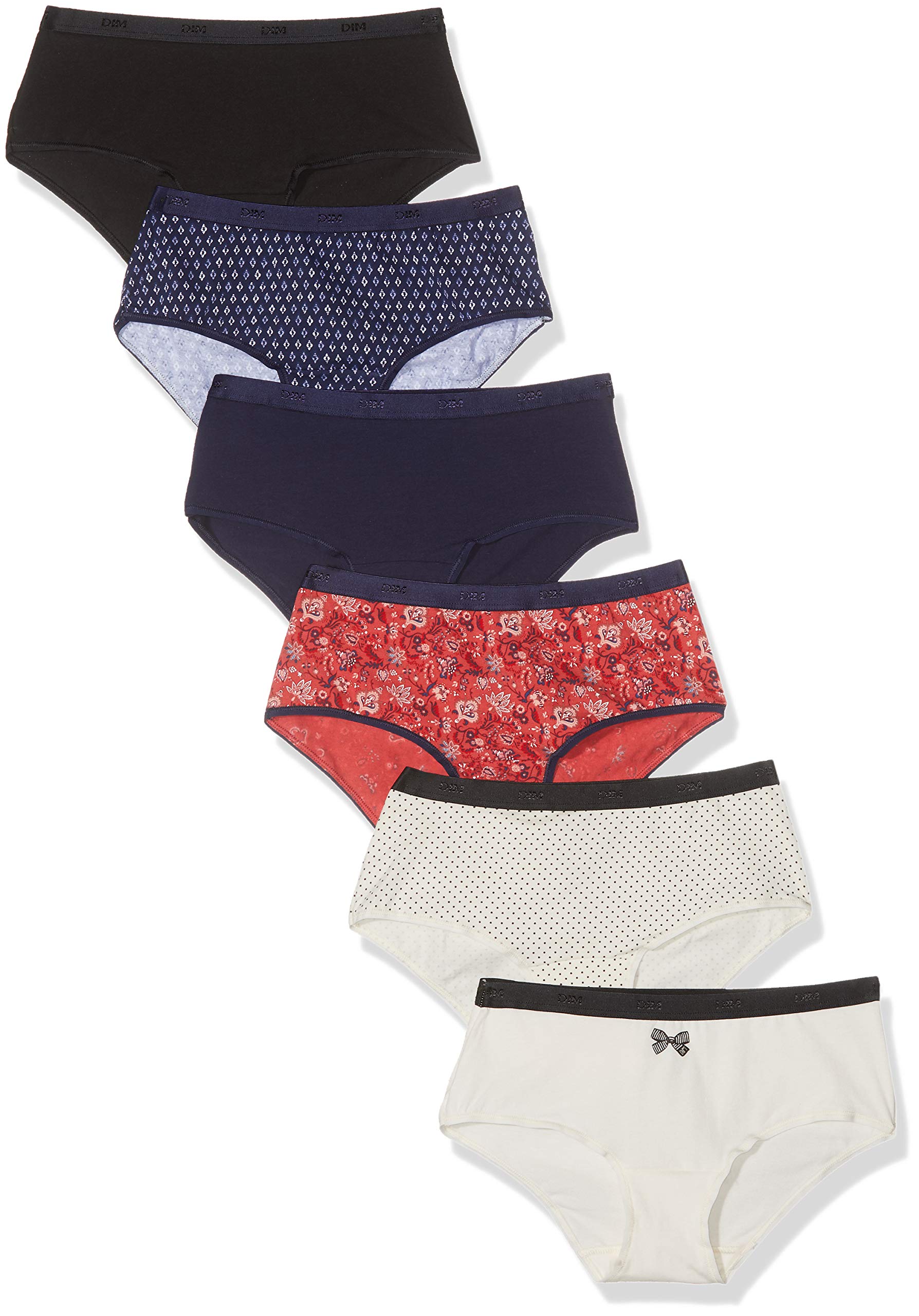 DIM Les Pockets Culotte Donna x6 Cotone Elasticizzato