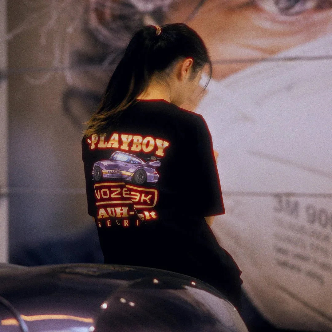 Playboy Inozetek RWB t-shirt nera cotone