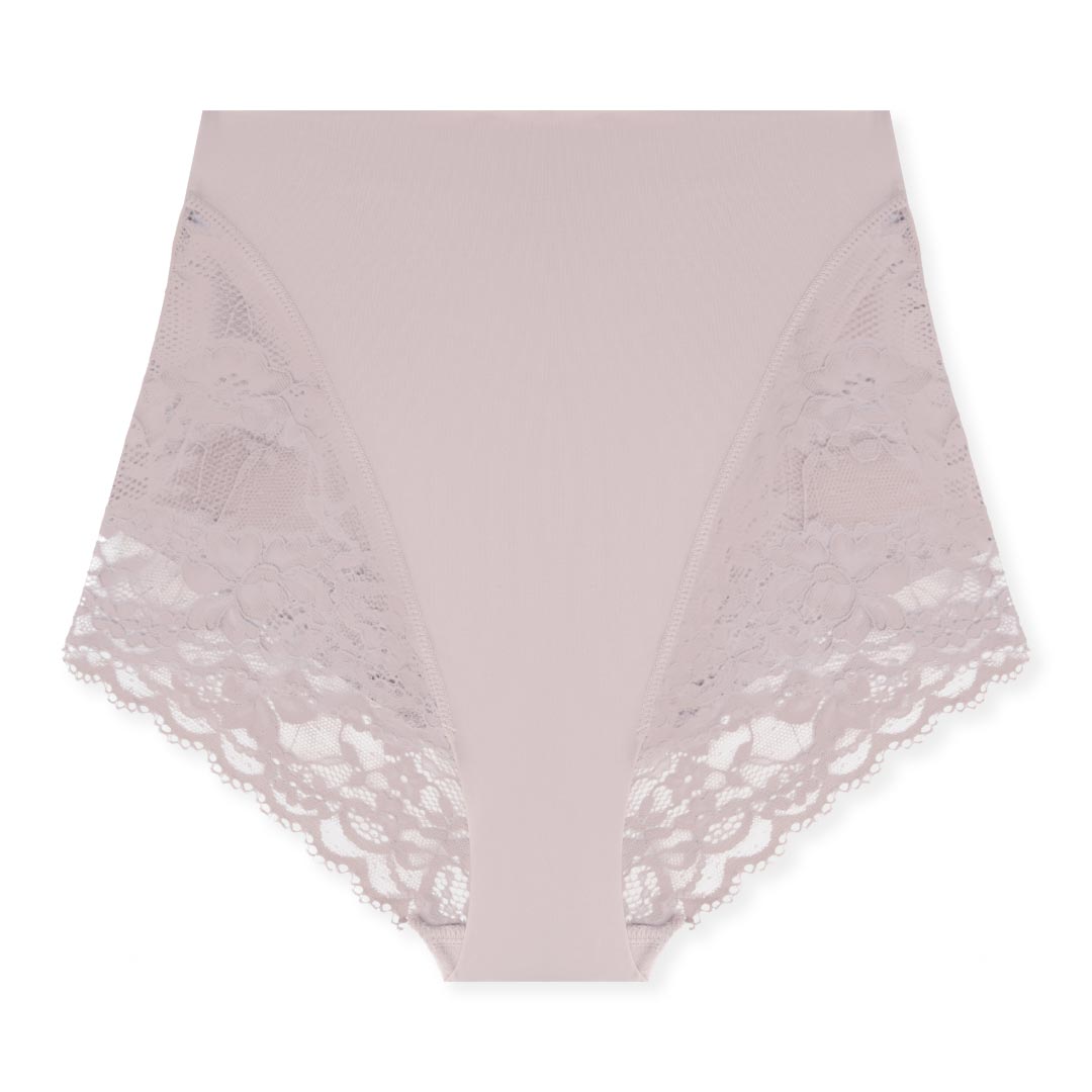 René Rofé Shaping Slip Vita Alta Pizzo 3 Pezzi Nero