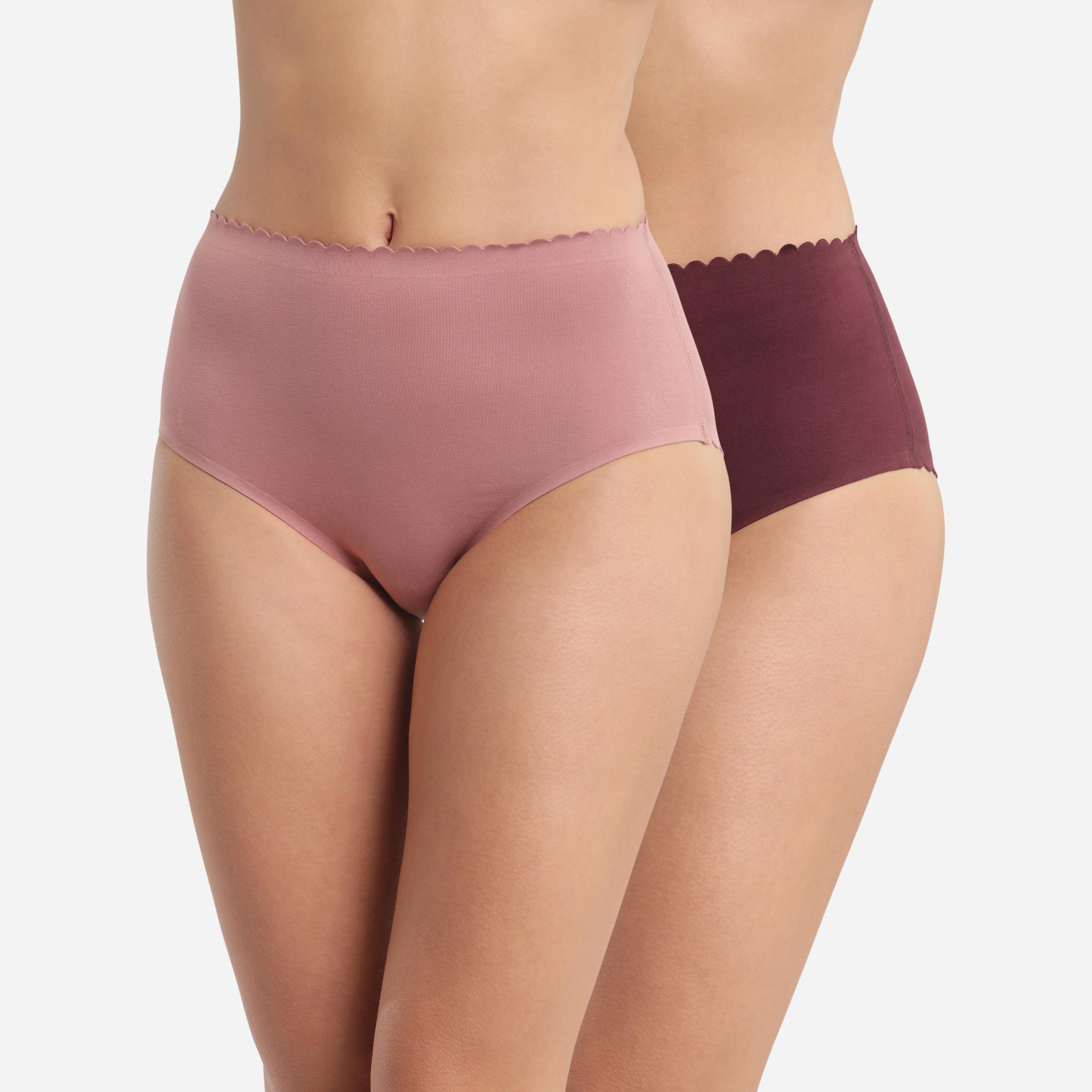 DIM Body Touch Easy bikini donna x2 rosa vita alta cotone