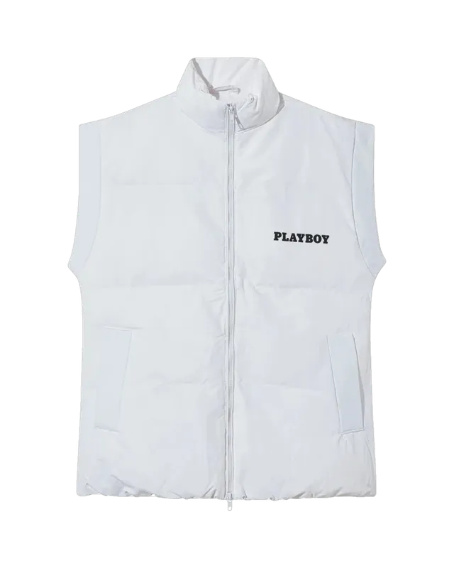 Playboy Puffer Vest gilet donna nero imbottito leggero