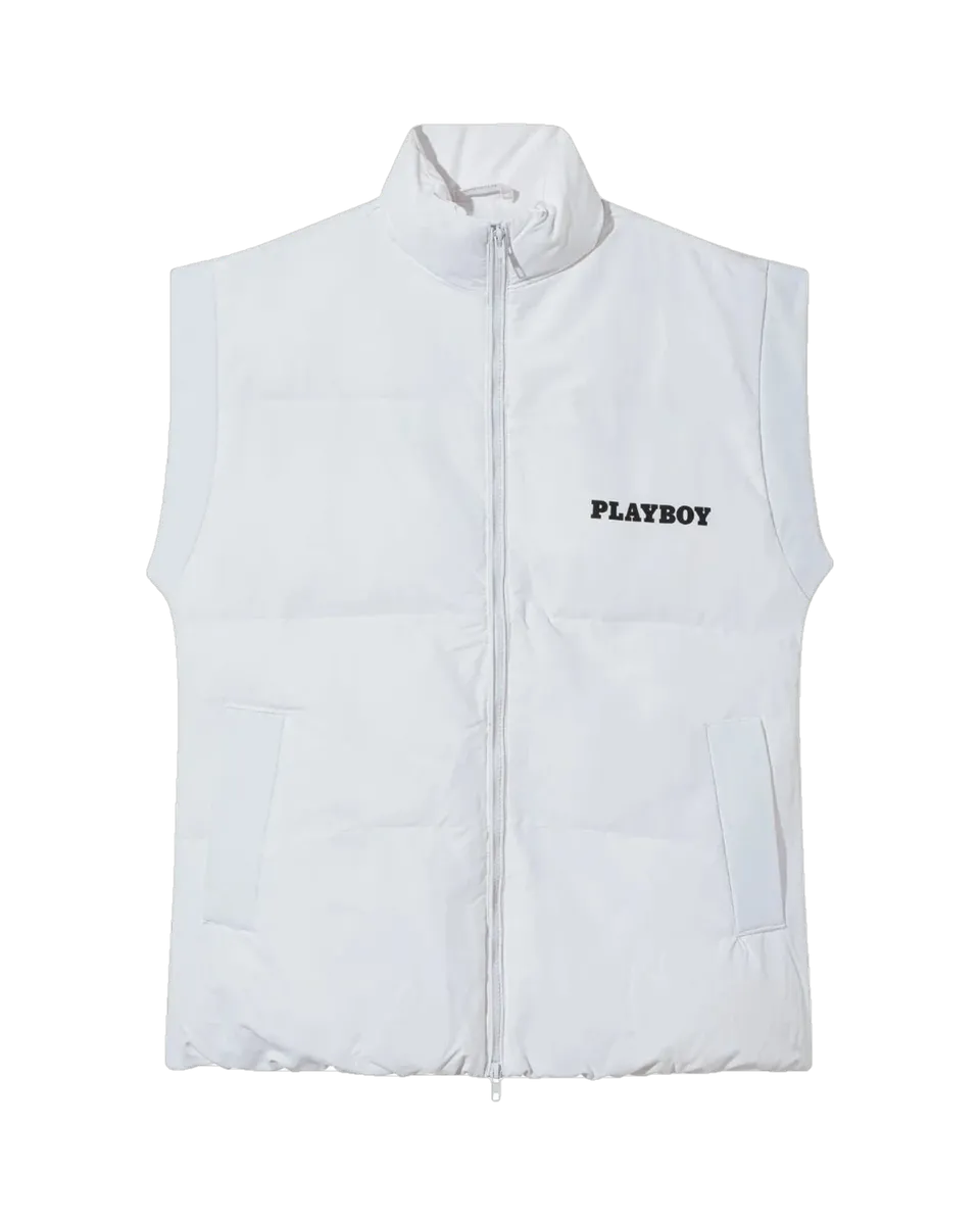 Playboy Puffer Vest gilet donna nero imbottito leggero