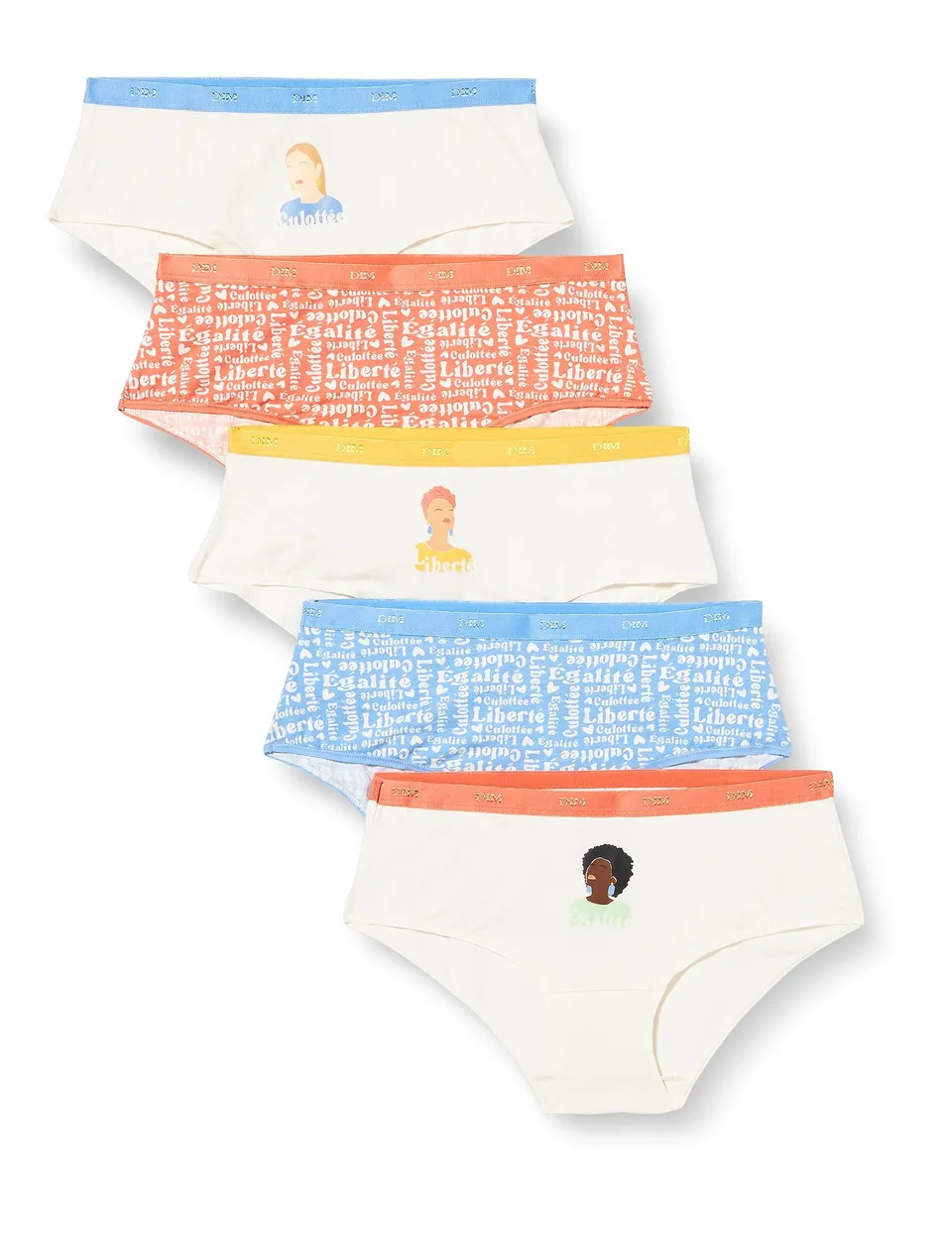 DIM Les Pockets slip donna cotone zebra x5