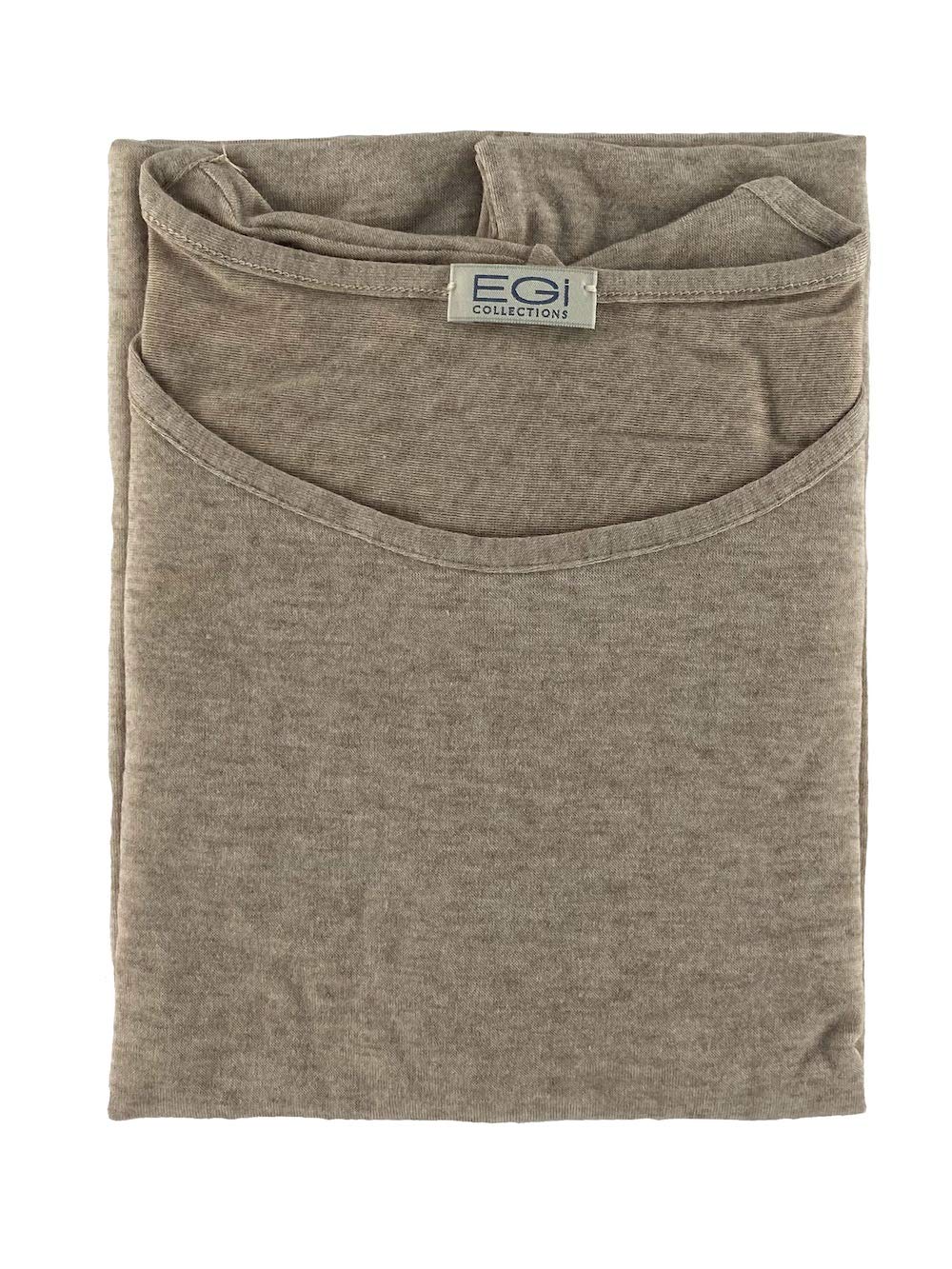 Egi Maglia Cashmere Ultra Light Blu Manica Lunga Donna