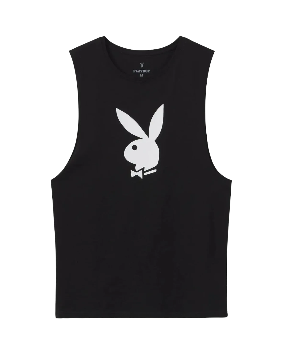 Playboy Rabbit Head canotta cotone bianca leggera