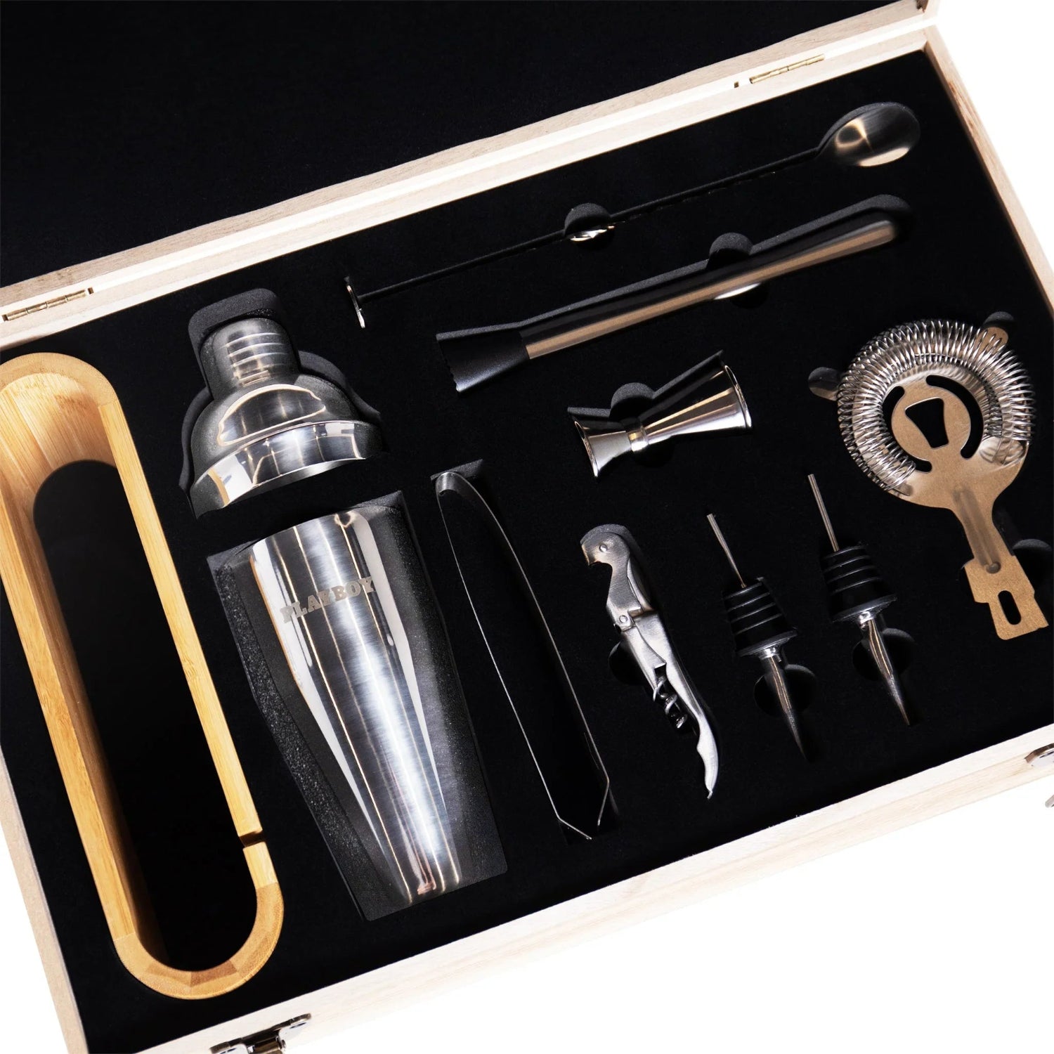 Playboy Bar Kit set bar 10 pezzi acciaio