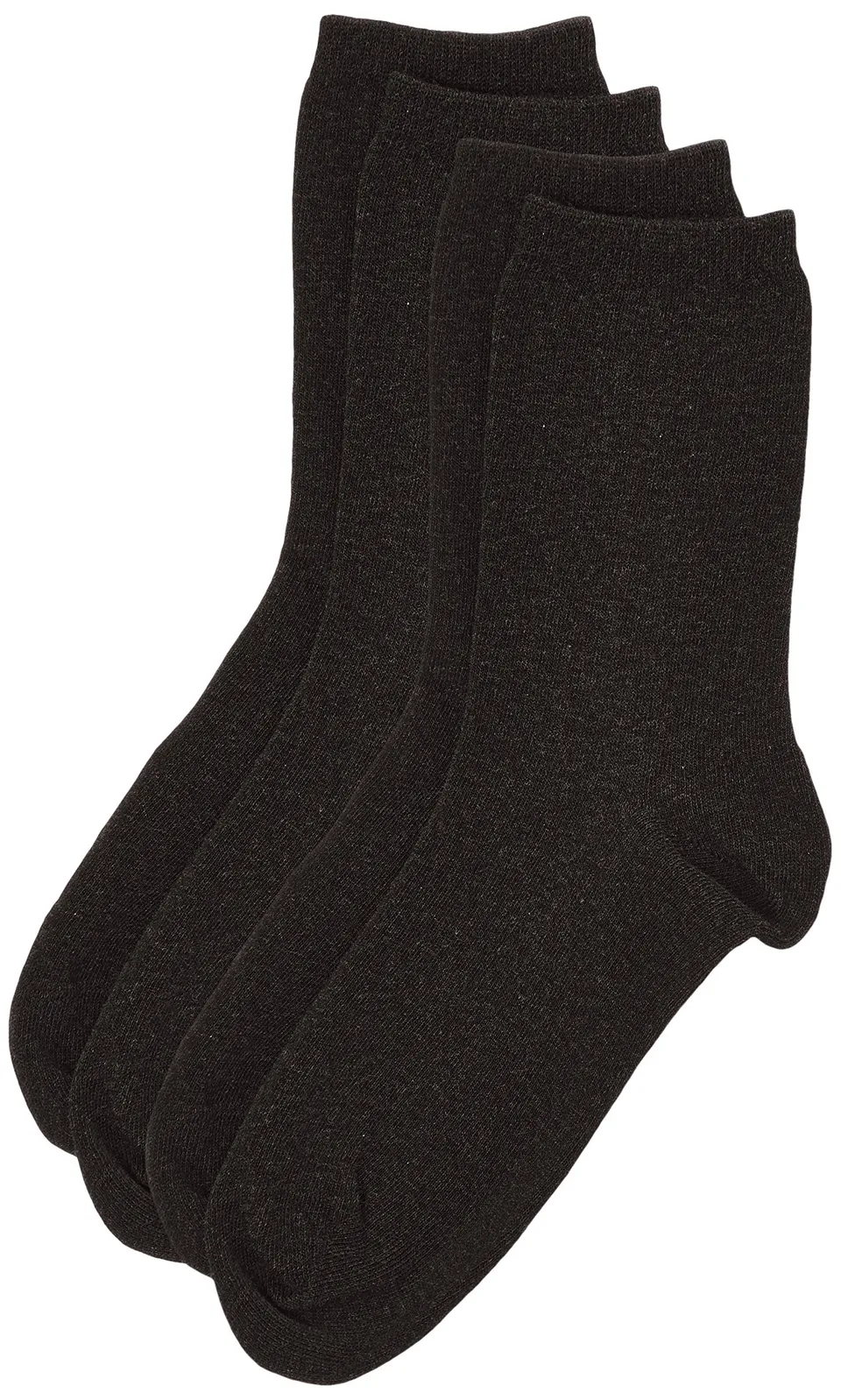 DIM Cotton calze donna x2 nero tallone rinforzato