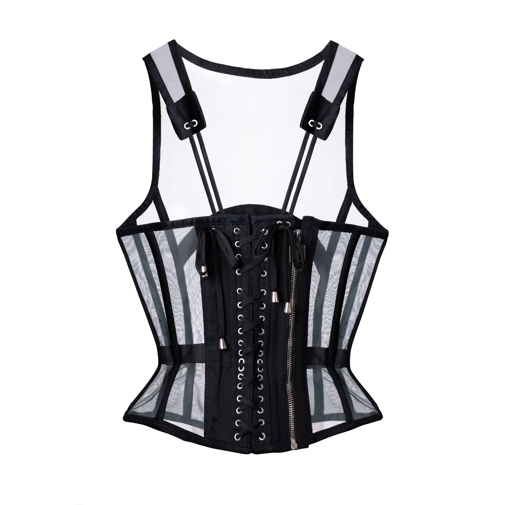 Lorenzo Seghezzi Tanktop Corset corsetto rete steccato